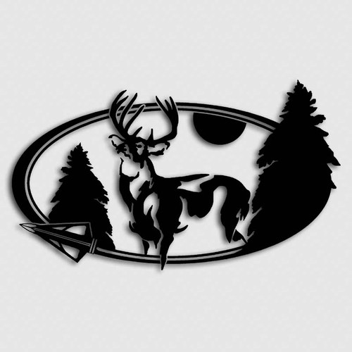 Broadhead Pine Buck Archery Decal