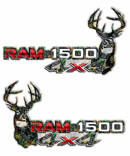 4x4 Red Ram 1500 Deer Camo Decals