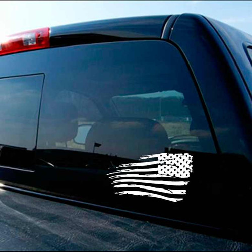 American Flag Military Battle Decal American Flag Military Battle Decal