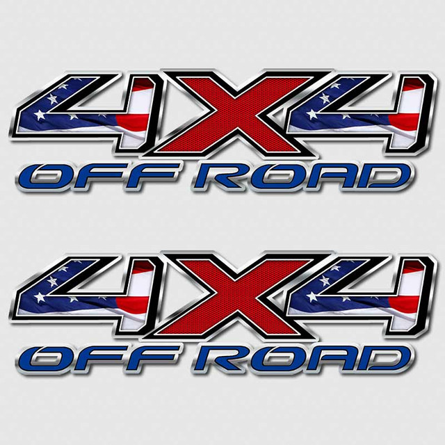 American Flag 4x4 Toyota Tundra Truck Decals