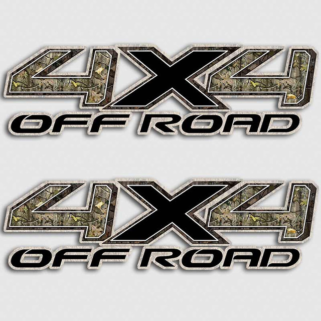 Black Twisted Timber  4x4 Camouflage Toyota Truck Decals