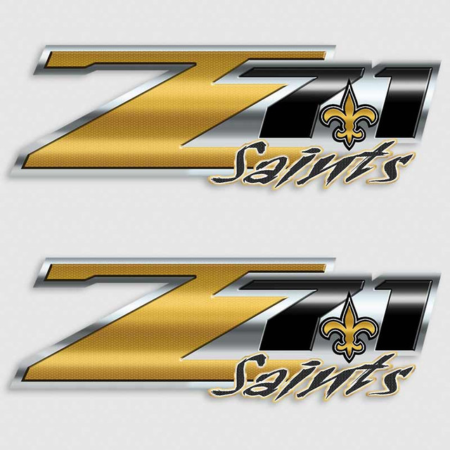 Z71 New Orleans Saints Football Truck Decals