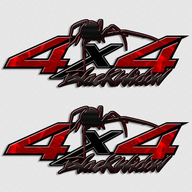 4x4 Nissan Titan Black Widow Spider Truck Decals