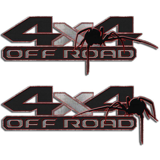 Ram 1500 Black Widow Spider 4x4 Truck Decal Set