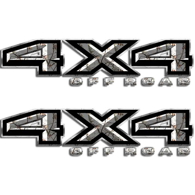 4x4 Snow Camouflage Ford Hunting Truck Decal Set