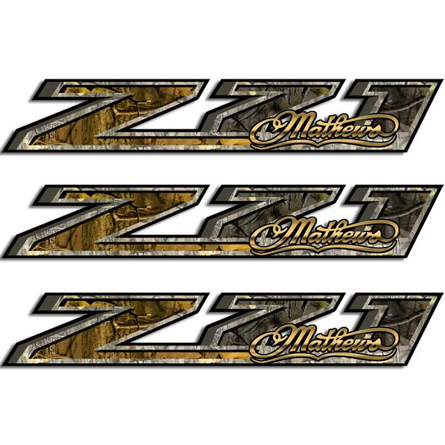 Z71 Mathews Silverado Archery Camouflage Truck Decal Set