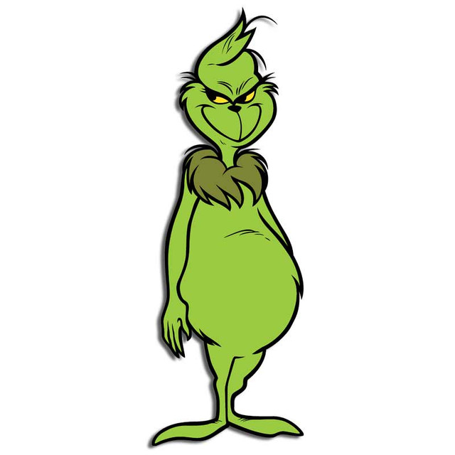 The Grinch Christmas Smirk Decal