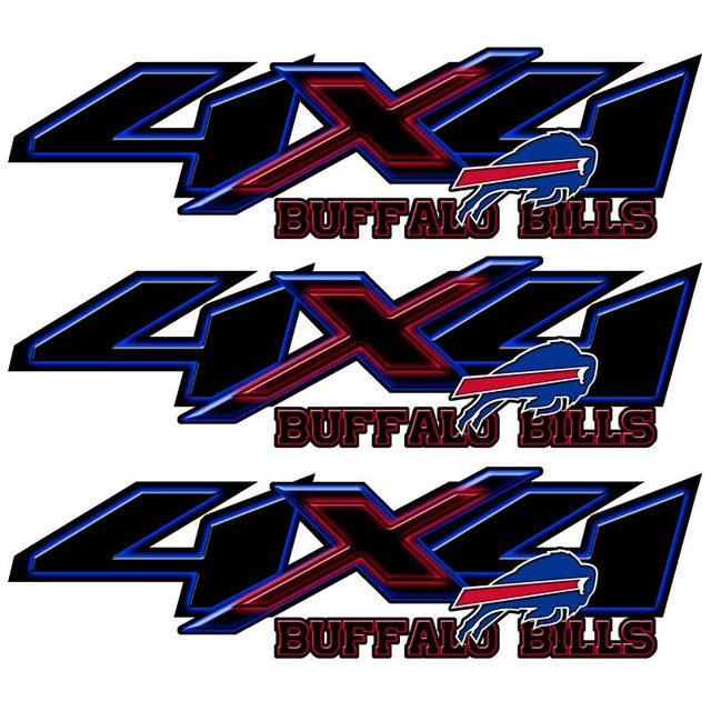 Buffalo Bills 4x4 Silverado Truck Decal Set