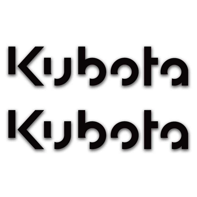Kubota Construction Boom Engine Decal Set