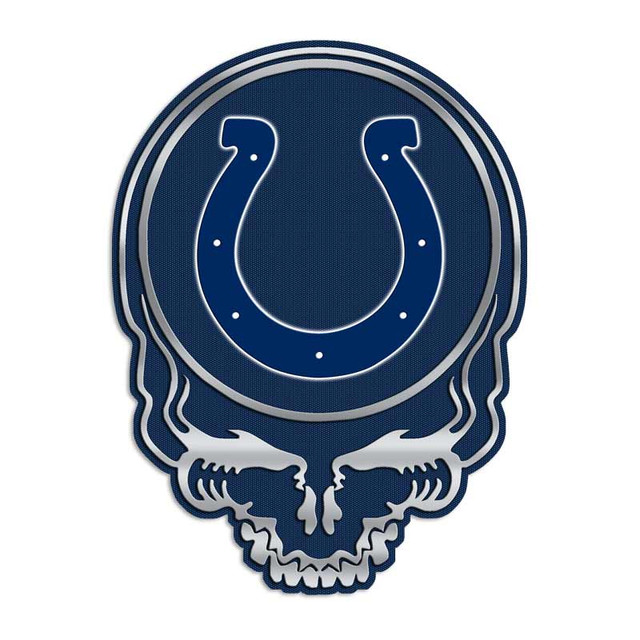 Indianapolis Colts Football Skull Decal