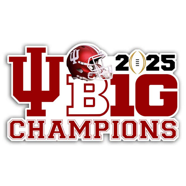 Indiana Hoosiers Big Ten Champions 2025 Decal