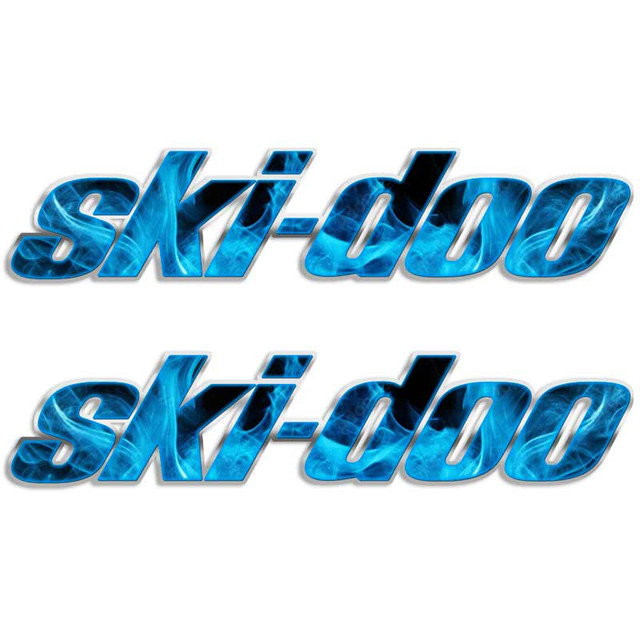 Ski-Doo Flames Logo Snowmobile Decal Set