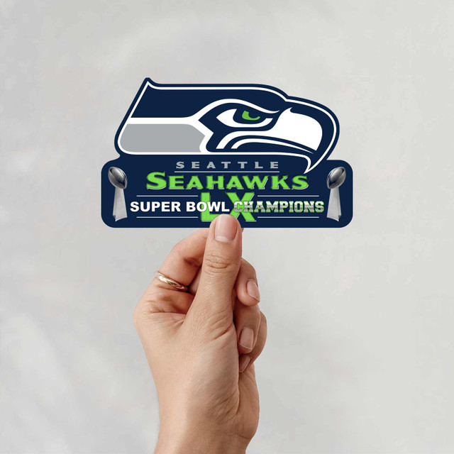 Seattle Seahawks Super Bowl LX Champions Decal