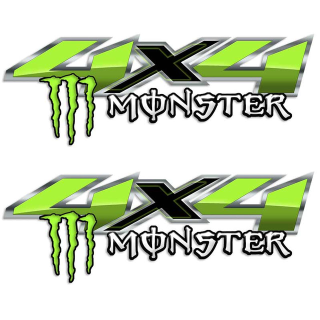 4x4 Chevy Silverado Monster Claw Truck Decal Set
