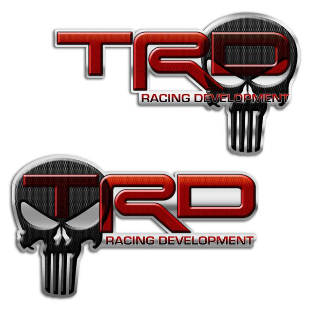 TRD Marvel Punisher Skull Truck Decal Set