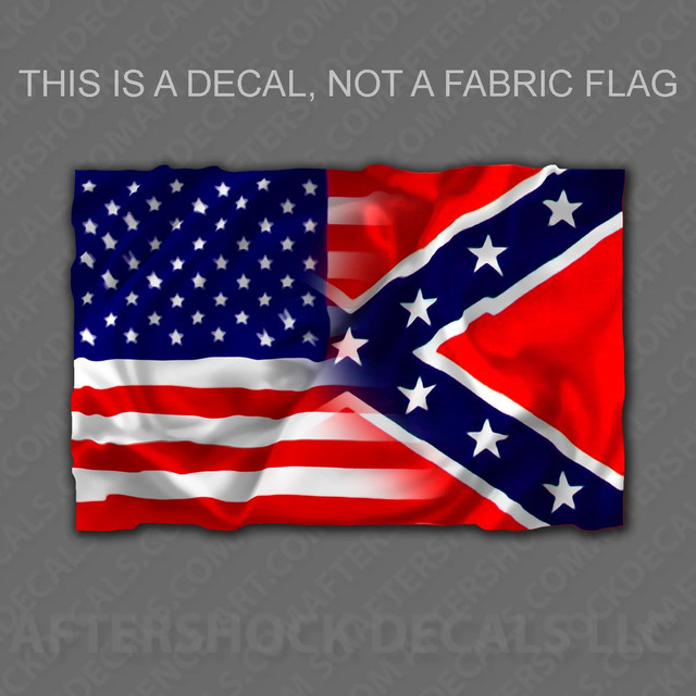 American/Rebel Flag Sticker