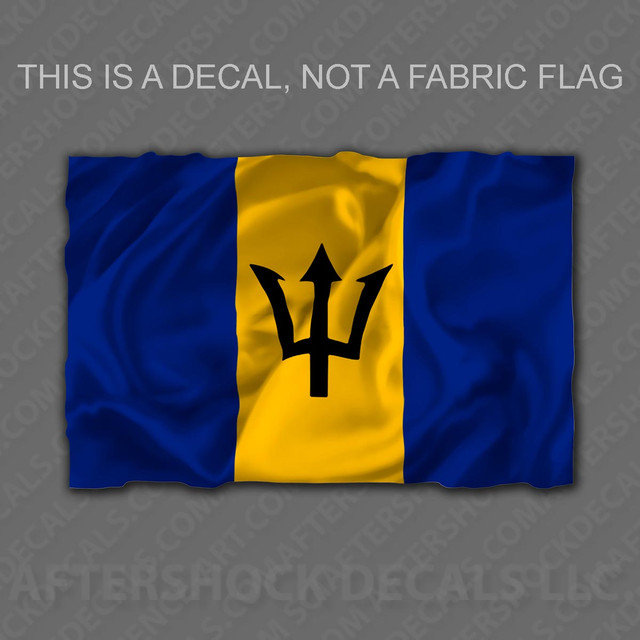 Barbados Flag Sticker