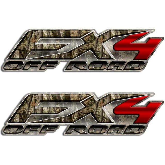 FX4 Camouflage Red Truck Decals
