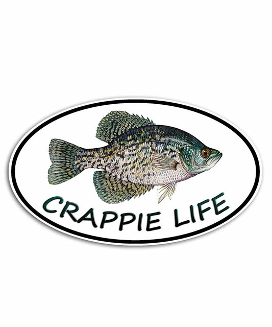 Crappie Life Fishing Sticker