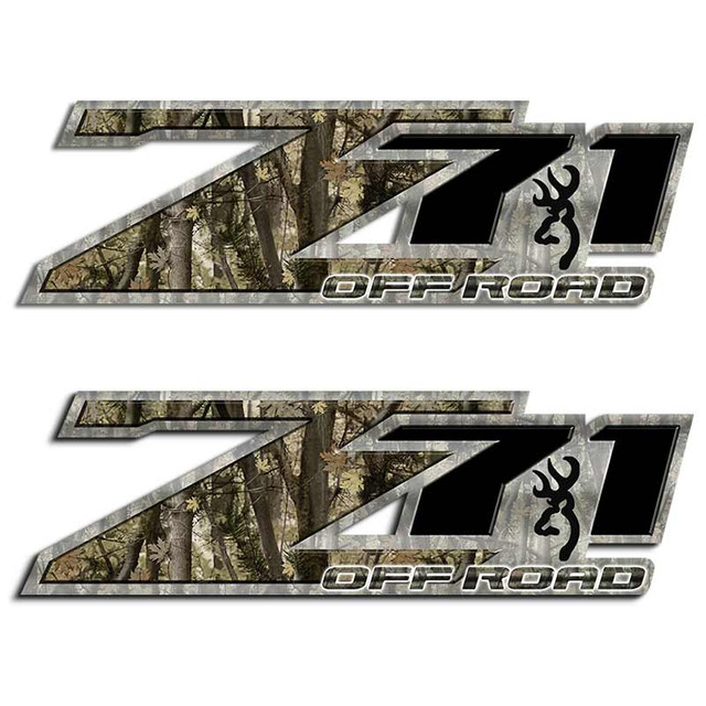 Silverado Z71 Browning Off Road Decal Set