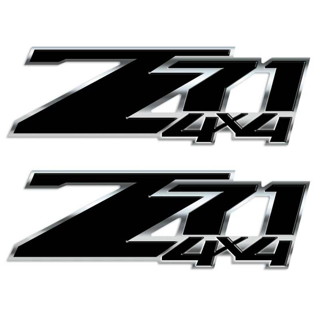 2007-2013 Chevy Silverado Z71 Black 4x4 Truck Decal Set