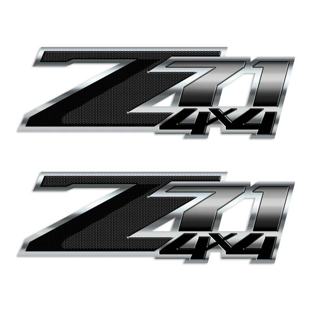 Chevy Z71 Silverado Carbon Fiber 4x4 Decal Set