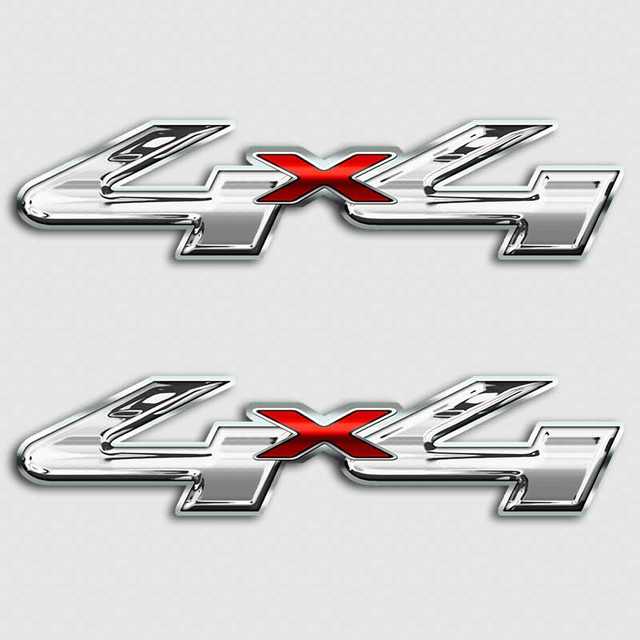 Ford F-250 4x4 Chrome Style Red X Decals