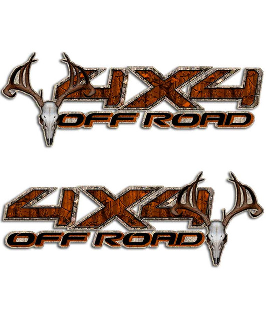 Tundra 4x4 Camo Orange Sticker Set
