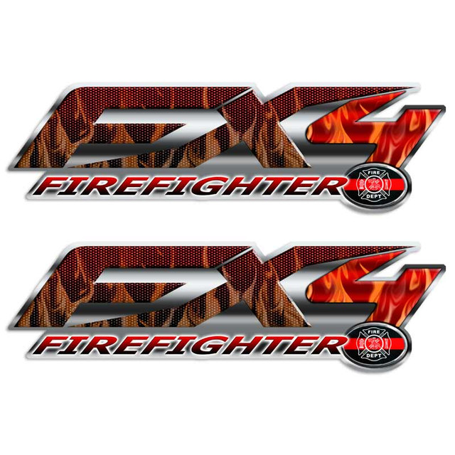 Ford FX4 Firefighter Sticker set