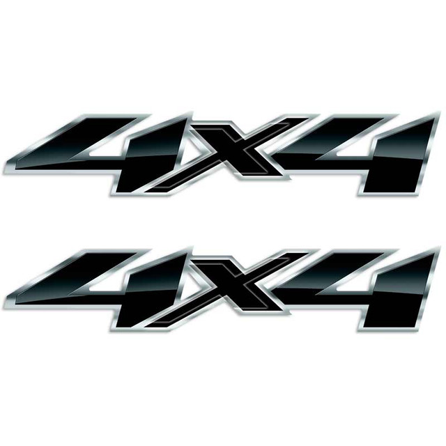  4x4 Midnight Black Edition Chevy Silverado Decal Set