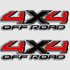 4x4 Tundra TRD Red Truck Decal Set