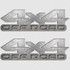 Dodge Ram 4x4 Grunge Steel Vinyl Truck Decals