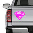 Pink Superman Sexy Girl Supergirl Vinyl Decal