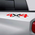 Chevy Silverado 4x4 Red and Black Truck Decals