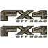 Twisted Timber Camouflage FX4 Truck Decal Set