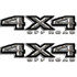 4x4 Snow Camouflage Ford Hunting Truck Decal Set