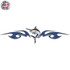 Blue Marlin Fishing Tribal Flame Decal