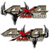 4x4 Camouflage Ram Deer Skull Hunting Truck Decal Set