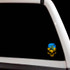 Ukraine Country Flag Skull Sticker