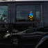 Ukraine Country Flag Skull Sticker
