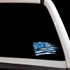 Detroit Lions Tattered American Flag Decal Set