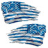 Detroit Lions Tattered American Flag Decal Set