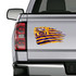 LSU Tigers Tattered Flag Louisiana Decal Set