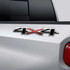 4x4 Black Red Silverado Truck Decal Set