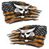 Bobcat Construction Distressed Flag Decal Set