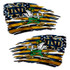 Notre Dame Fighting Irish Tattered Flag Decal Set