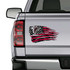 Atlanta Falcons Tattered American Flag Decal Set