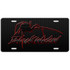 Blackwidow Spider Carbon Fiber License Plate