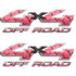 4x4 F-250 Pink Camouflage Girl Truck Decal Set