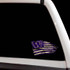 Washington Huskies Tattered Flag Decal Set